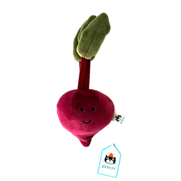 Authentic Jellycat Vivacious Vegetable Beet Plush BNWT – Retired RARE Gift - Picture 1 of 6